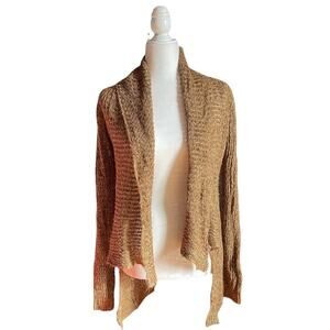 BROWN "CARDIGAN STYLE" SWEATER DUSTER-SUPER SOFT-IN AMAZING CONDITION